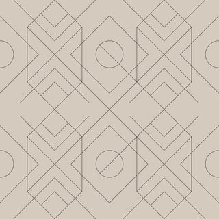Mitchell Black Sabrina Yvonne Xavion Geometric Wallpaper in shade Linen at Say Decor