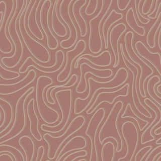 Mitchell Black Aire Abstract Wallpaper in shade Dusty Rose at Say Decor
