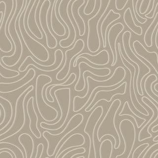 Mitchell Black Aire Abstract Wallpaper in shade Taupe at Say Decor