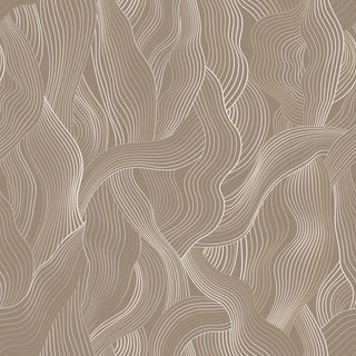 Mitchell Black Meraki Abstract Wallpaper in shade Deep Taupe at Say Decor