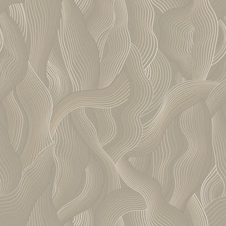 Mitchell Black Meraki Abstract Wallpaper in shade Taupe at Say Decor