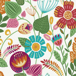 Colorful Floral Unpasted Wallpaper