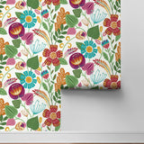 WD10200 floral wallpaper roll from Seabrook Designs