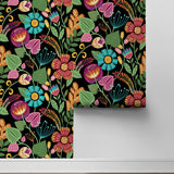 WD10210 floral wallpaper roll from Seabrook Designs