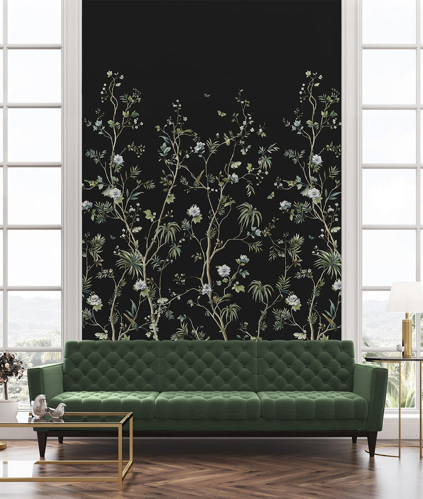 WD20000M tropical chinoiserie wall mural living room from Say Decor