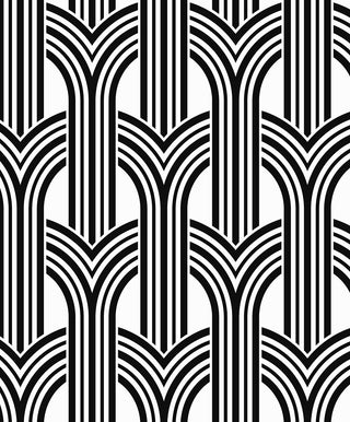 WH40030 Piano Hendrix Arches Geometric Unpasted Wallpaper at Say Decor