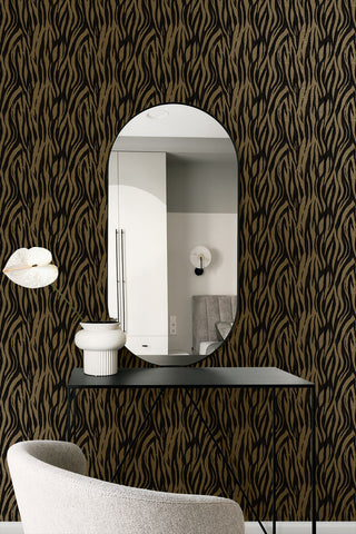 WH40206 Piano Jazz Faux Skin Animal Print Unpasted Wallpaper Bedroom from Say Decor