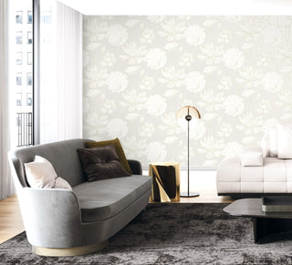 WH40703 Piano Viola Lotus Floral Unpasted Wallpaper Living Room from Say Decor