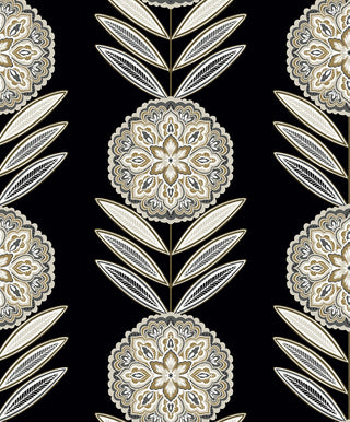 WH41105 Piano Belle Floral Stripe Botanical Unpasted Wallpaper from Say Decor