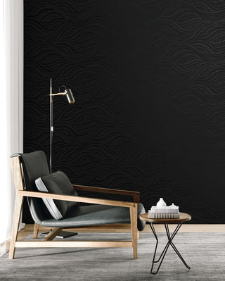 WH41720 Piano Melody Waves Abstract Unpasted Wallpaper Living Room from Say Decor