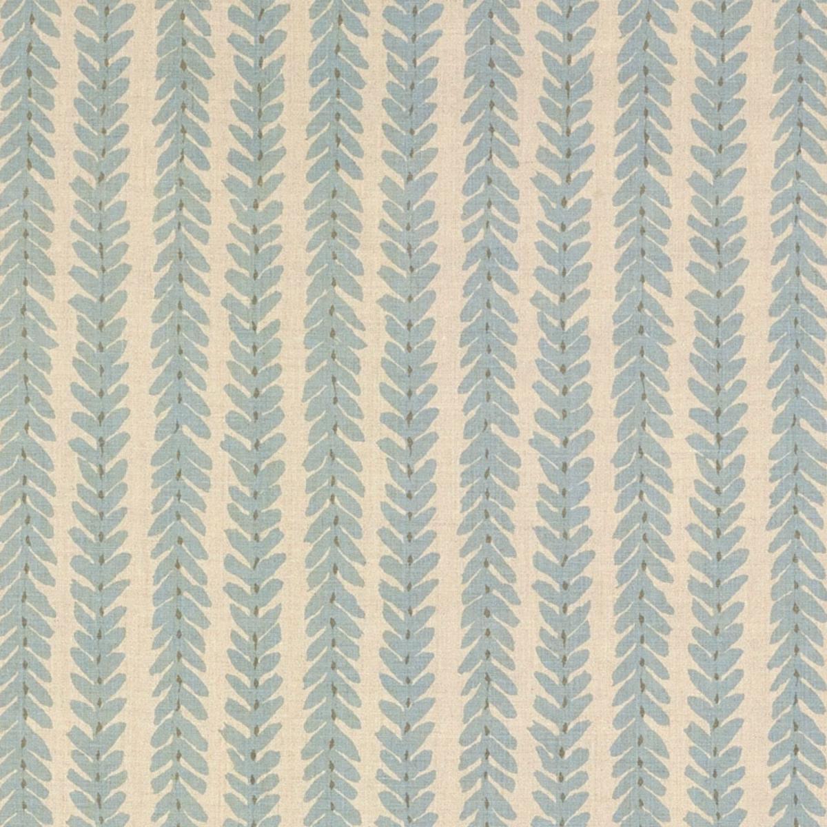 WOOD001 Schumacher Woodperry Linen Botanical Stripe Fabric at Say Decor