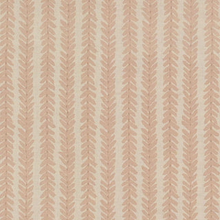 WOOD004 Schumacher Woodperry Linen Botanical Stripe Fabric at Say Decor