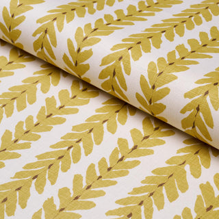WOOD008 Schumacher Woodperry Linen Botanical Stripe Fabric roll at Say Decor