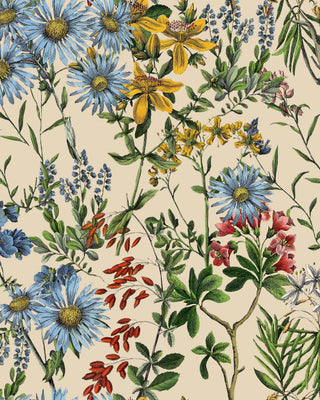 MINDTHEGAP WP20308 Neutral Summerish Floral Unpasted Wallpaper at Say Decor