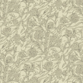 Mitchell Black Botanical Legacy Wandervine Floral Wallpaper in shade Raw Linen at Say Decor