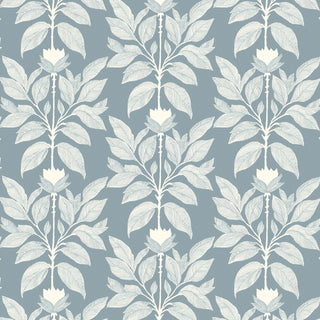Mitchell Black Botanical Legacy Wayward Petal Wallpaper in shade Sky Blue at Say Decor