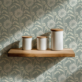 Mitchell Black Woodland Bloom Floral Wallpaper Decor in shade Powdered Ash at Say Decor