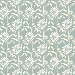 Mitchell Black Woodland Bloom Floral Wallpaper in shade Powdered Ash at Say Decor