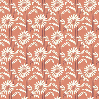 Mitchell Black Woodland Bloom Floral Wallpaper in shade Pink Peppercorn at Say Decor