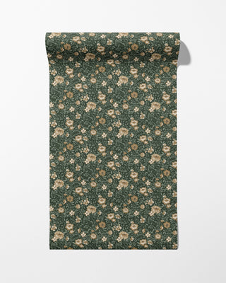 Riverpine Studio Woodland Green Annabelle Floral Wallpaper Roll at Say Decor