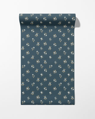 Riverpine Studio Blue Note Ashthorn Floral Wallpaper Roll at Say Decor