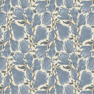 Cornelia blue Floral Peel and Stick Wallpaper from Say Decor
