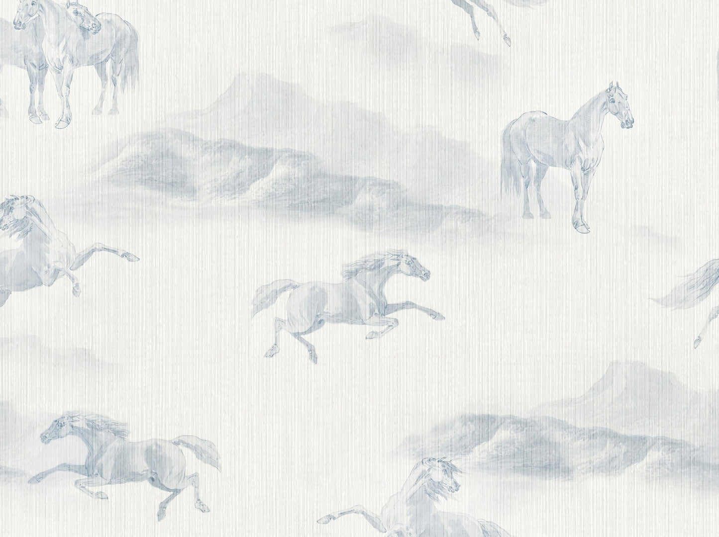 Blue Rook Horse Peel and Stick Wallpaper from Say Decor