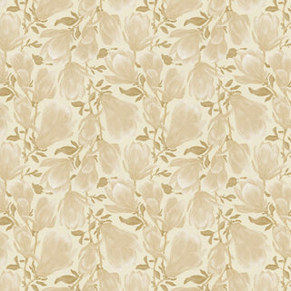 Cornelia gold Floral Peel and Stick Wallpaper from Say Decor