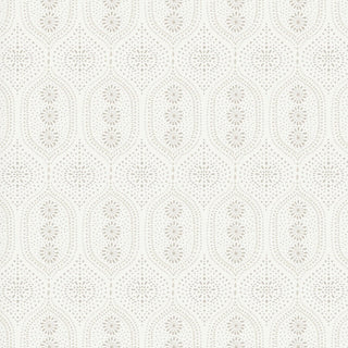 Holloway Floral Geometry white Peel and Stick Wallpaper from Say Decor