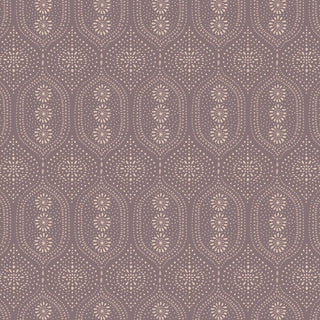 Holloway Floral Geometry purple Peel and Stick Wallpaper from Say Decor