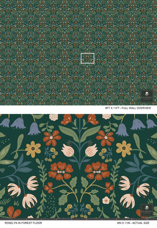 Riverpine Studio Forest Floor Roselyn Floral Wallpaper Scale at Say Decor