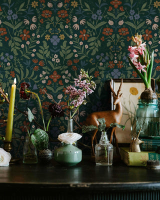 Riverpine Studio Forest Floor Roselyn Floral Wallpaper Decor at Say Decor