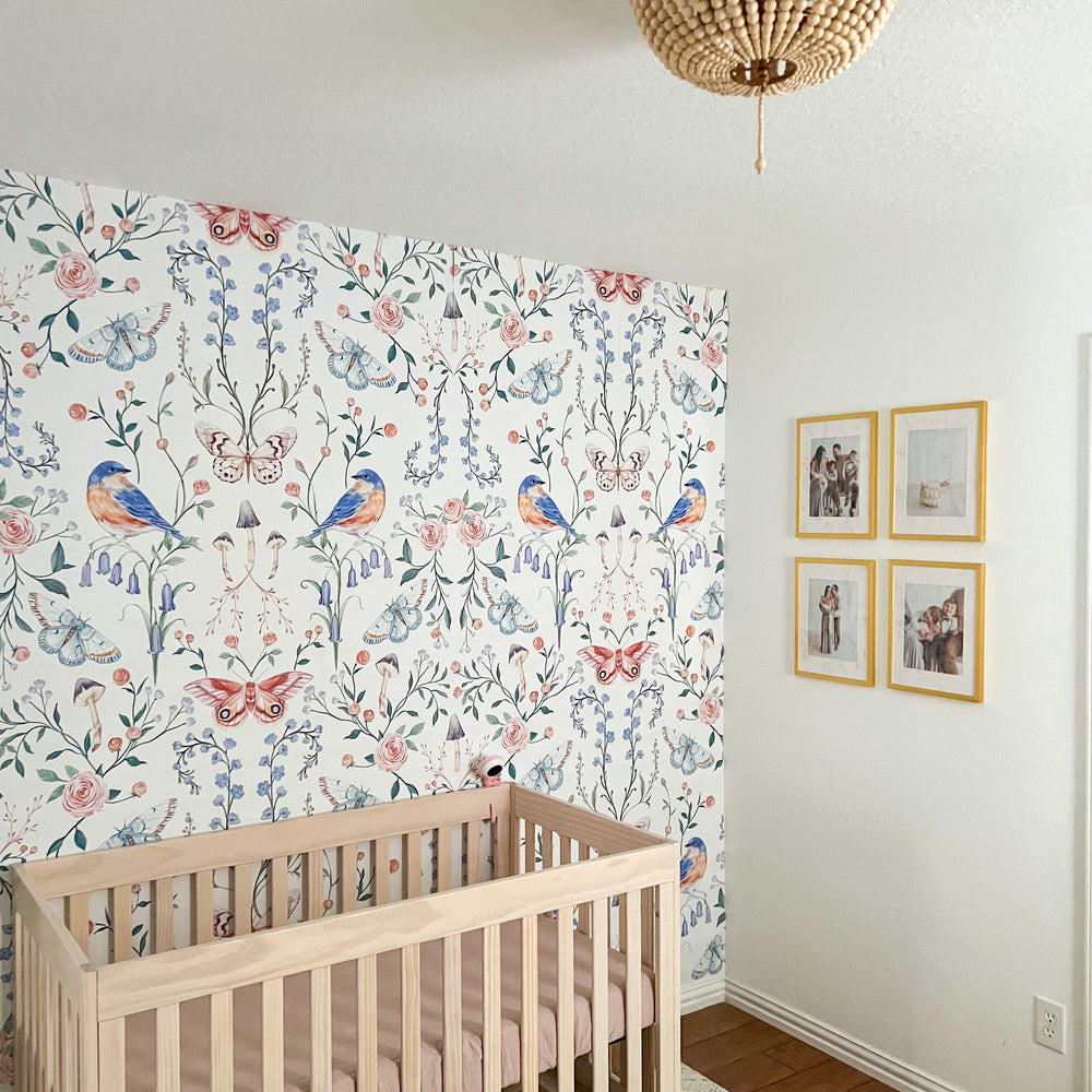 
                  
                    chinoiserie floral peel and stick wallpaper bedroom from Loomwell Home Goods
                  
                