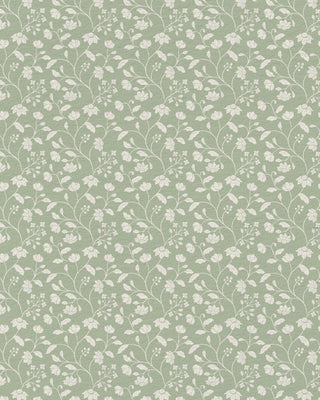 Riverpine Studio Soft Sage Wild Geranium Floral Wallpaper at Say Decor