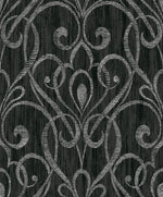 1301800 paisley damask wallpaper from the Black & White collection by Etten Gallerie