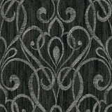 1301800 paisley damask wallpaper from the Black & White collection by Etten Gallerie