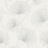 1302400 silver palm botanical wallpaper from the Black and White collection by Etten Gallerie