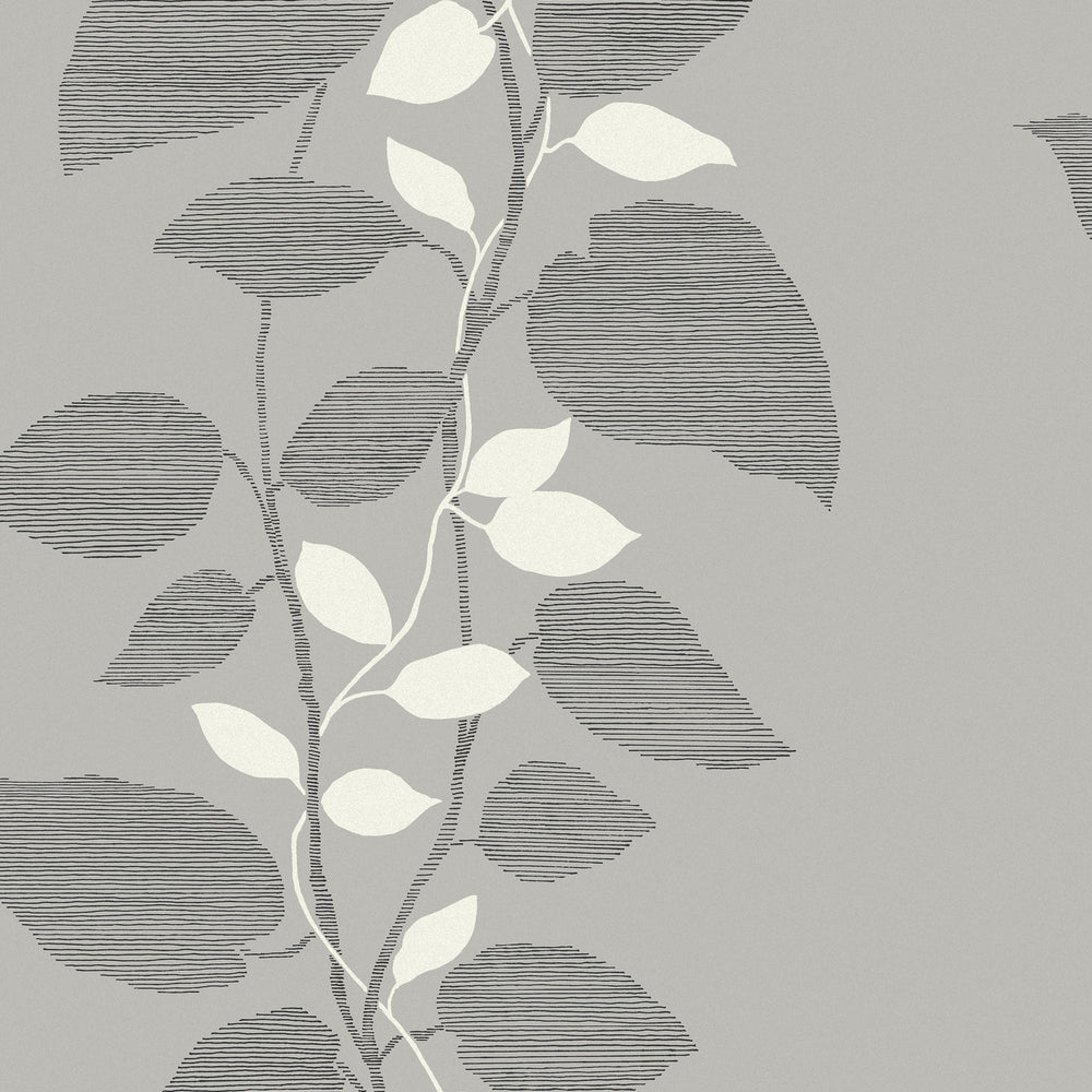 
                  
                    1303201 glitter leaf trail botanical wallpaper from the Black and White collection by Etten Gallerie
                  
                