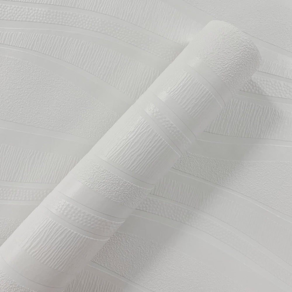 13045-10 striped paintable wallpaper roll from the RollOver collection by Erismann