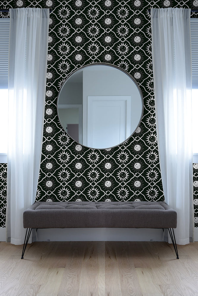 140074WR Sol peel and stick wallpaper bedroom from Elana Gabrielle