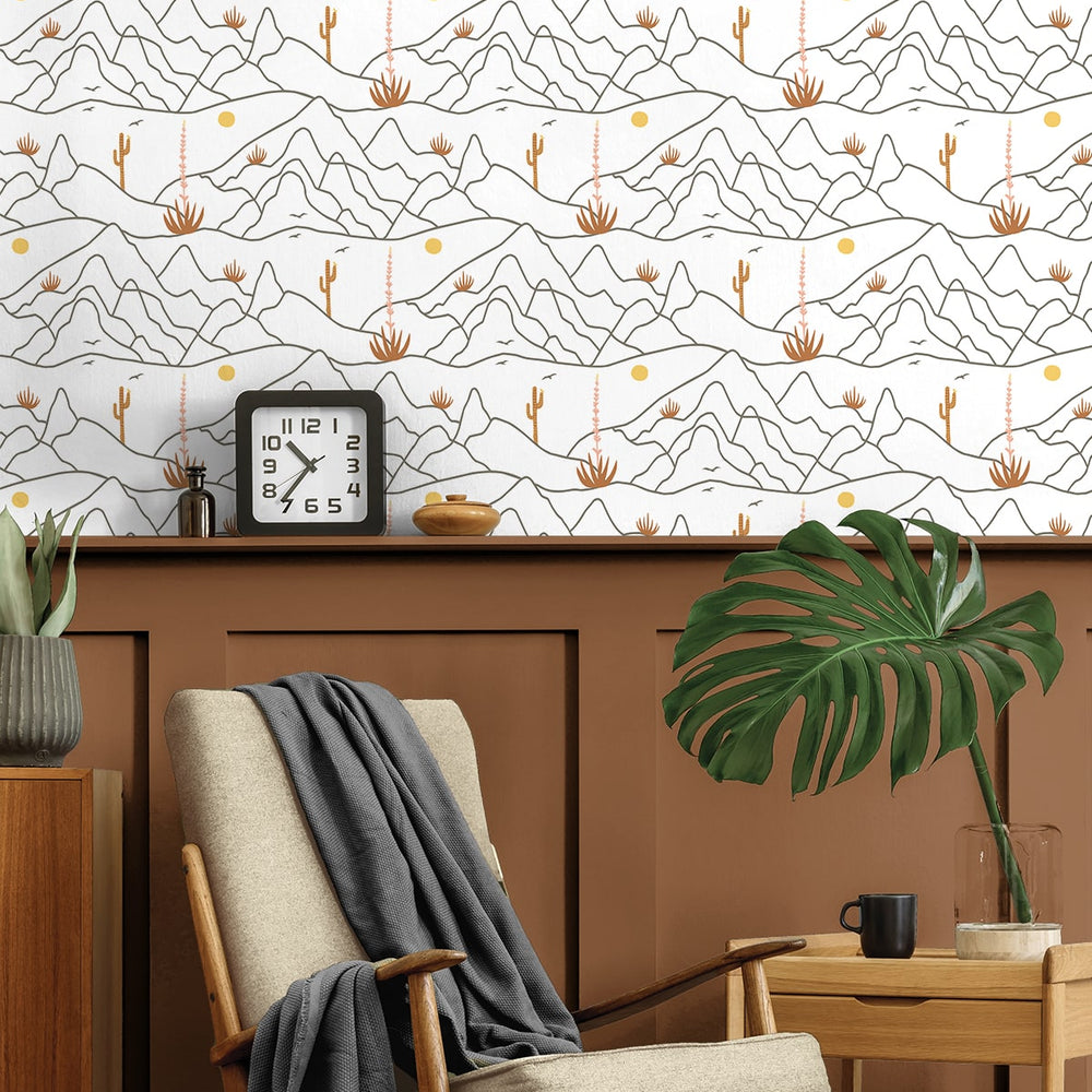 
                  
                    140100WR Desert Afternoon peel and stick wallpaper entryway from Elana Gabrielle
                  
                