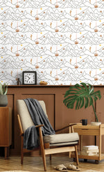 140100WR Desert Afternoon peel and stick wallpaper entryway from Elana Gabrielle