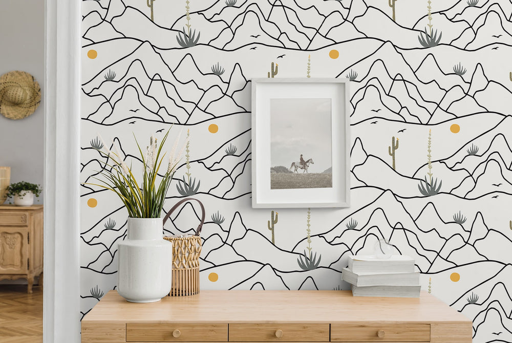 Desert Afternoon Peel and Stick Removable Wallpaper