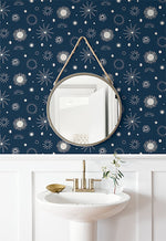 140121WR peel and stick wallpaper bathroom from Elana Gabrielle