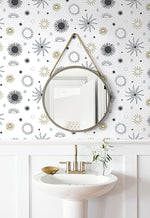 140122WR peel and stick wallpaper bathroom from Elana Gabrielle