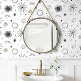 140122WR peel and stick wallpaper bathroom from Elana Gabrielle