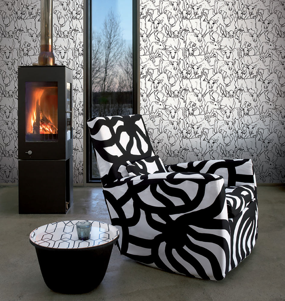 Marimekko Vol. 5 Iltavilli Cow Wallpaper