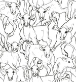 14106x iltavilli cow animal wallpaper from Marimekko Volume 5