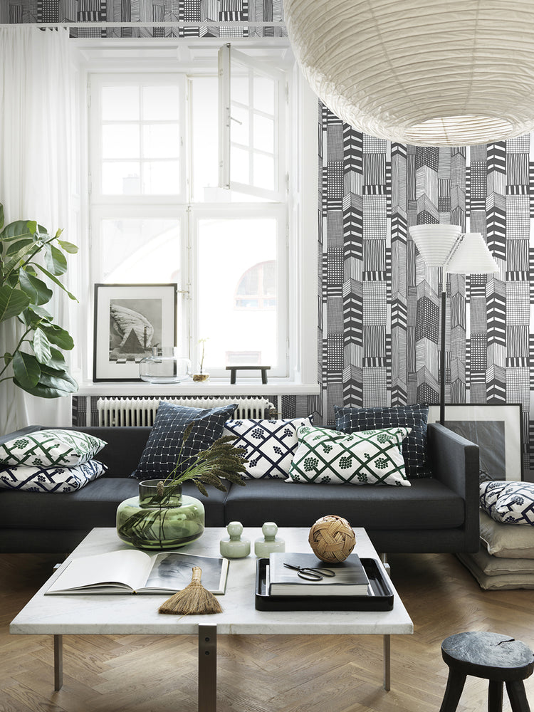 JV Wallcoverings Marimekko Vol. 5 Ruutukaava Geometric Wallpaper