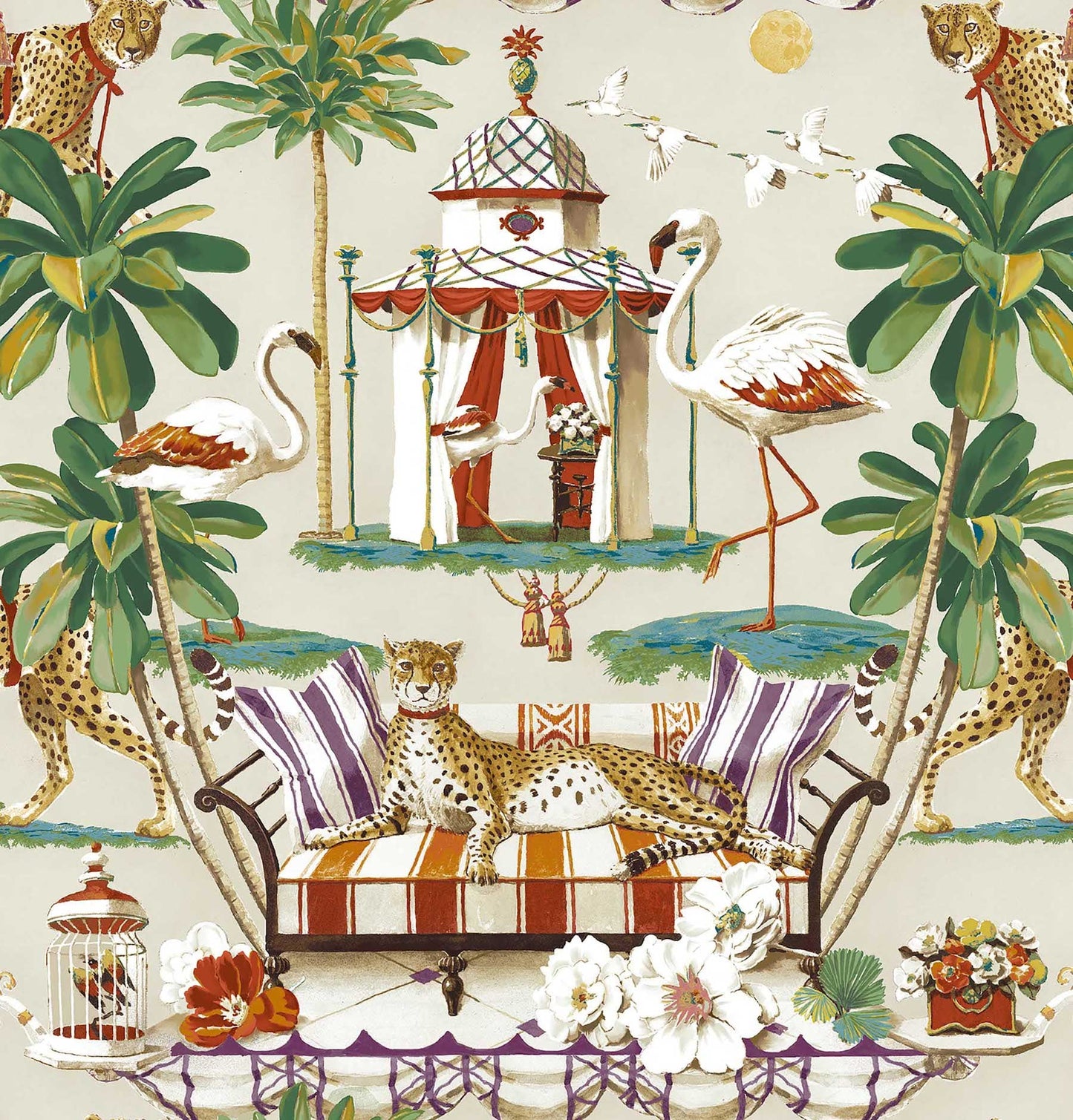 Leopard peel and stick wallpaper 150130WR from Harrison Howard